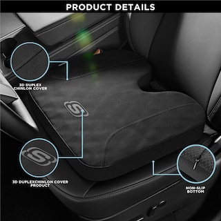 Foto 4 | Cojín De Asiento Skechers De Espuma Viscoelástica Para Coche O Silla De Oficina, Color Negro - Venta Internacional.