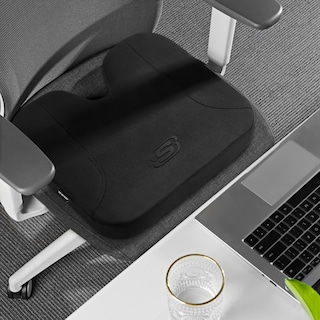 Foto 6 | Cojín De Asiento Skechers De Espuma Viscoelástica Para Coche O Silla De Oficina, Color Negro - Venta Internacional.