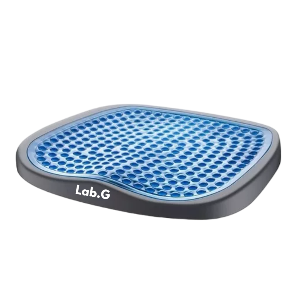 Foto 1 | Cojin De Gel Asiento Decorativo Sillas Auto Oficina Hogar Gris Con Azul