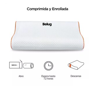 Foto 2 | Almohada Ortopédica Memory Foam Gel Belug Blanco