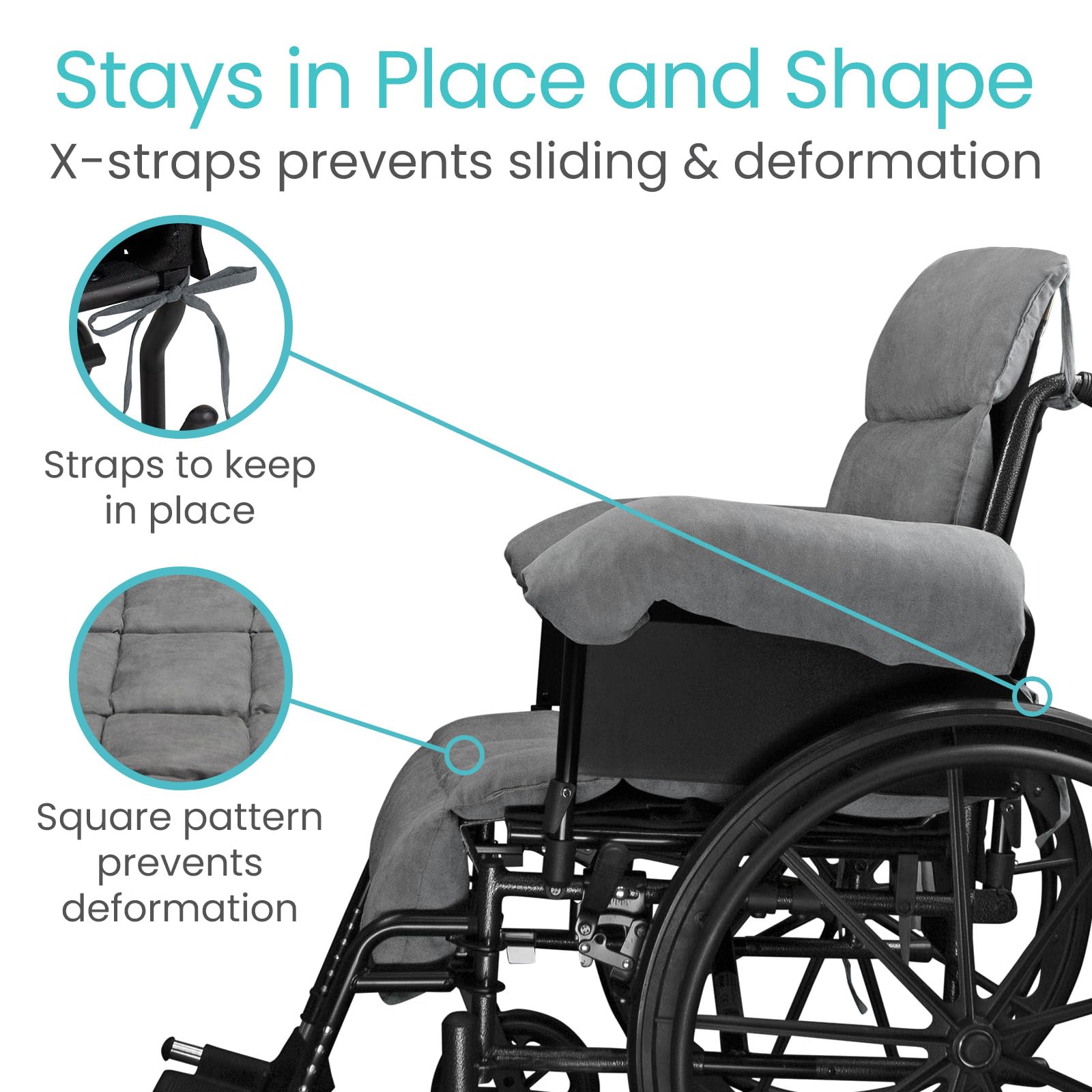 Foto 4 | Cojín Para Silla De Ruedas Que Alivia Cómodamente El Dolor De Espalda - Venta Internacional.