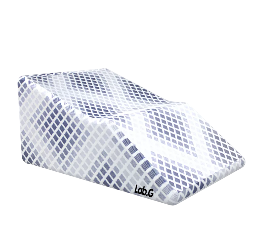 Foto 2 pulgar | Almohada Cojin Descansa Piernas Ortopedica Blanco Con Azul