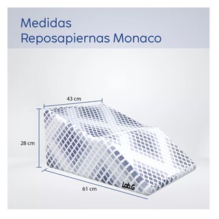 Foto 2 | Almohada Cojin Descansa Piernas Ortopedica Blanco Con Azul