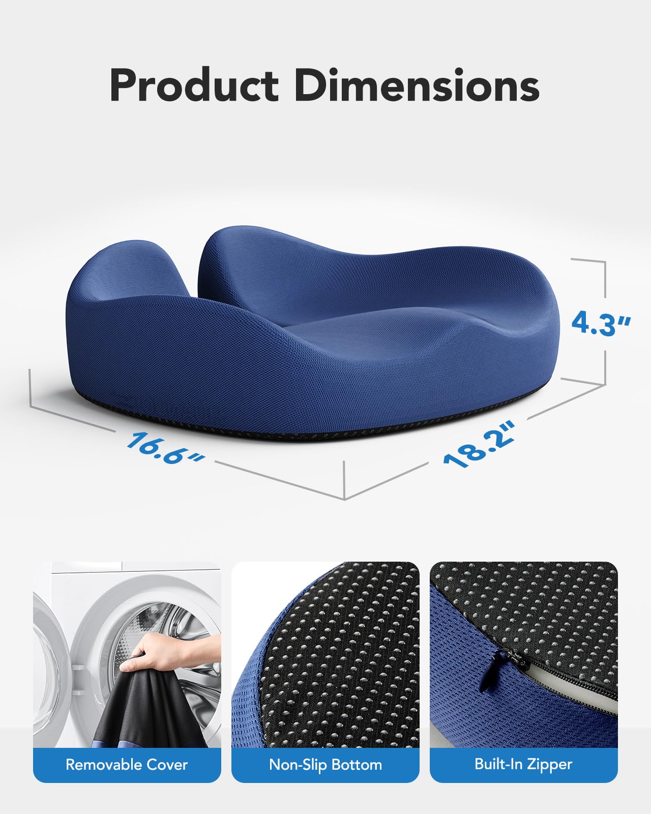 Foto 8 pulgar | Cojín de Asiento Huanuo Ergonómico - Venta Internacional