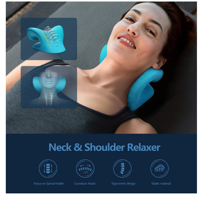 Foto 7 pulgar | Almohada Quiropráctica Para Estiramiento Cuello Y Hombros