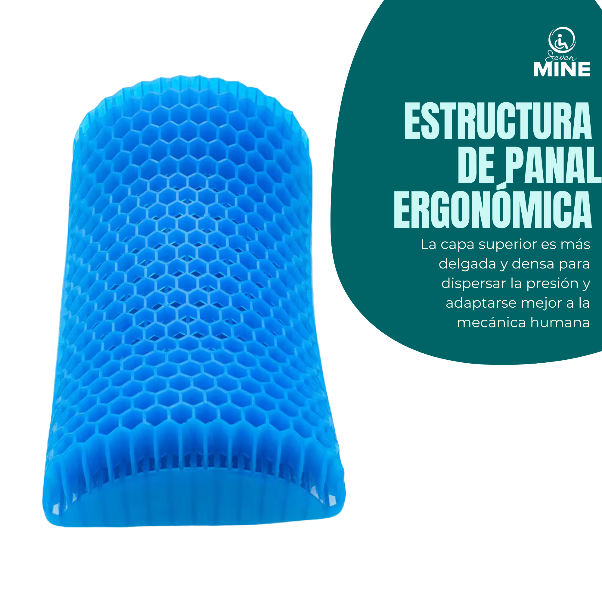 Foto 3 pulgar | Cojín Para Cuello De Gel Con Funda | Ergonómico, Flexible Y Lavable