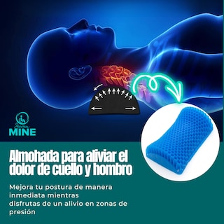 Foto 4 | Cojín Para Cuello De Gel Con Funda | Ergonómico, Flexible Y Lavable