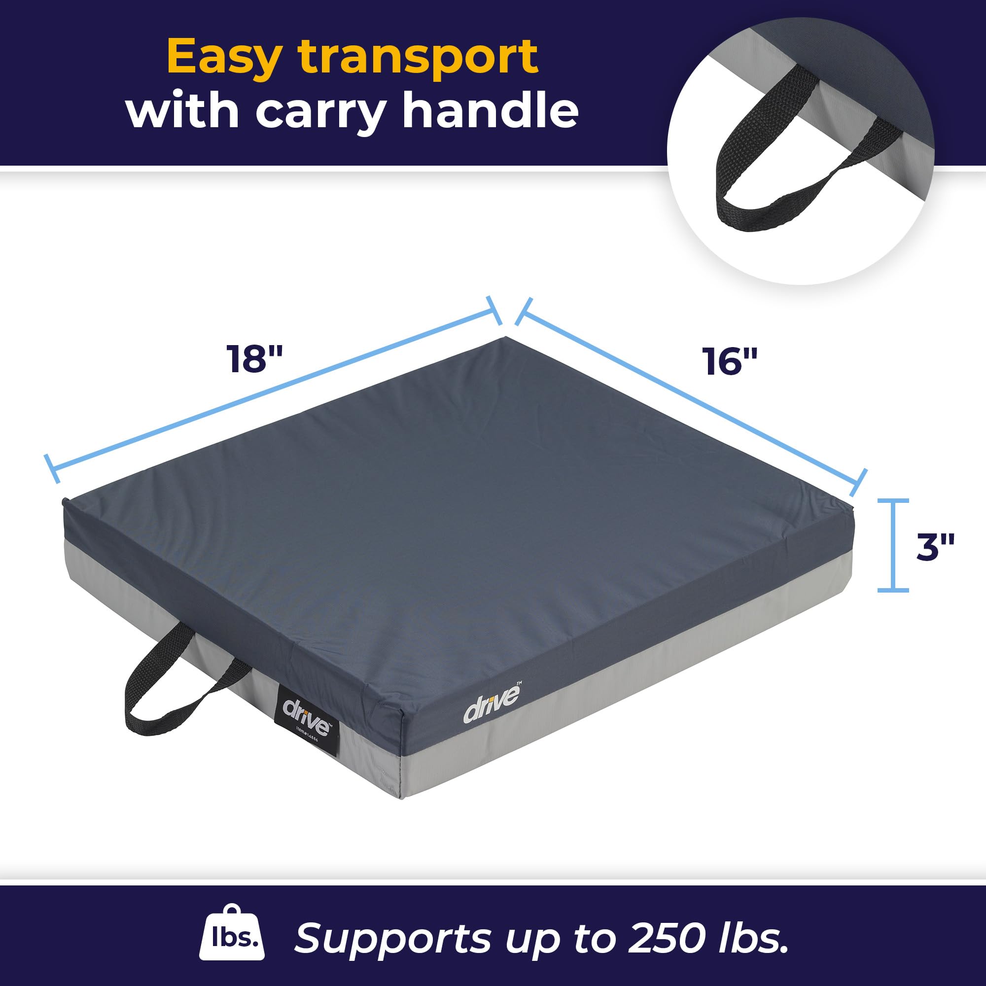 Foto 5 pulgar | Asiento Para Silla De Ruedas Cushion Drive Medical 14886 Skin Gel E - Venta Internacional.
