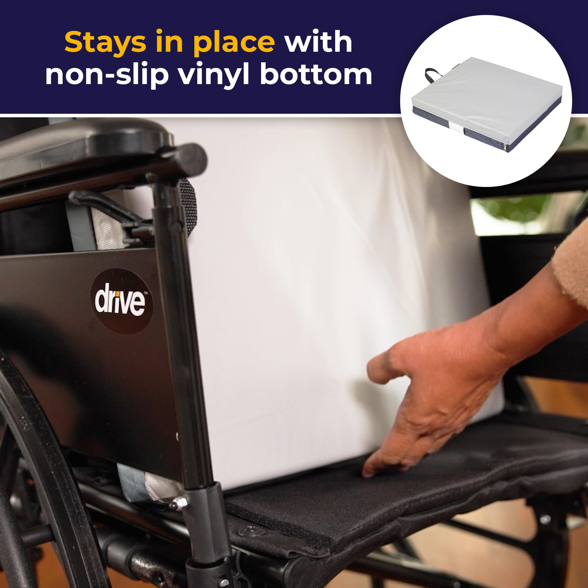 Foto 6 pulgar | Asiento Para Silla De Ruedas Cushion Drive Medical 14886 Skin Gel E - Venta Internacional.