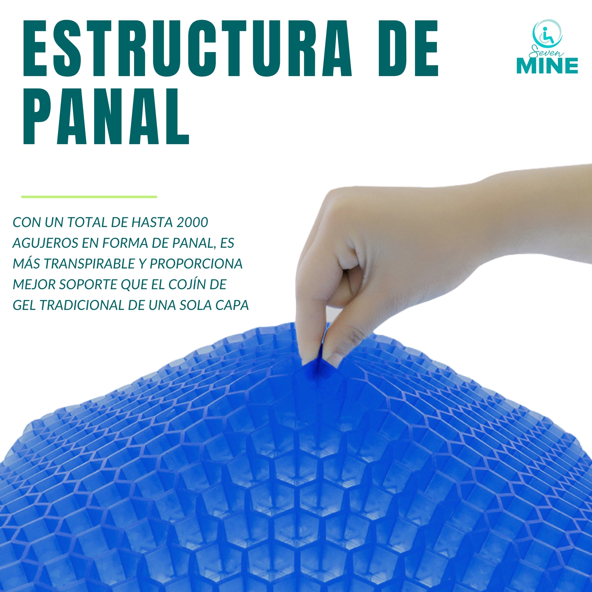 Foto 6 | Cojón para Coxis y Ciática Lumbar SC Super Confort de Gel Forma de U