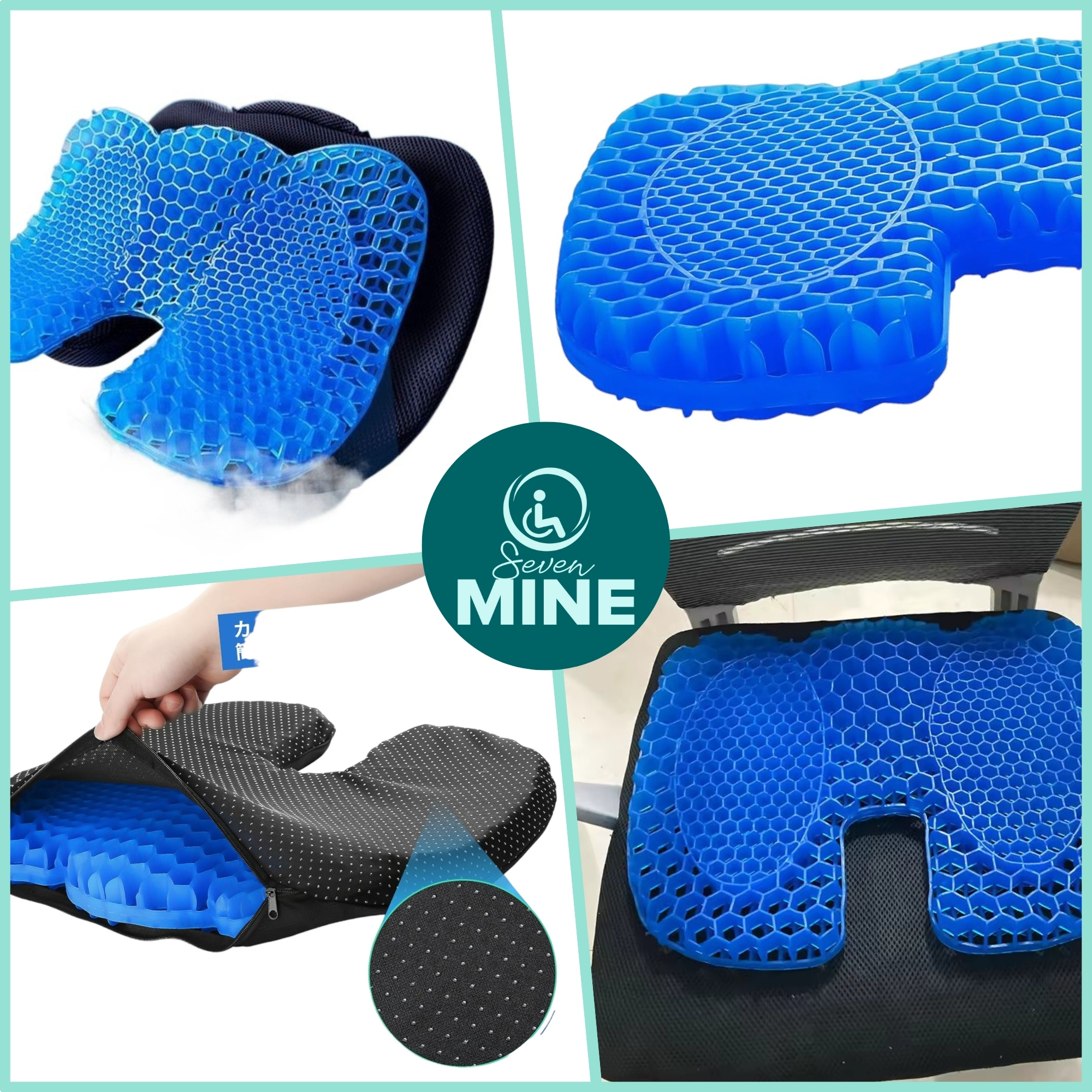 Foto 9 pulgar | Cojón para Coxis y Ciática Lumbar SC Super Confort de Gel Forma de U