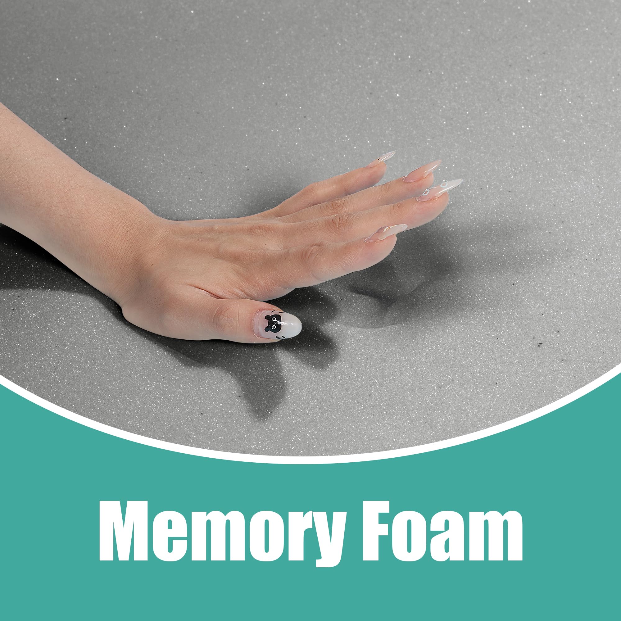 Foto 3 | Tapicería De Espuma Memory Hombys De Alta Densidad, 72 X 24 X 1,3 Cm, Color Gris - Venta Internacional.