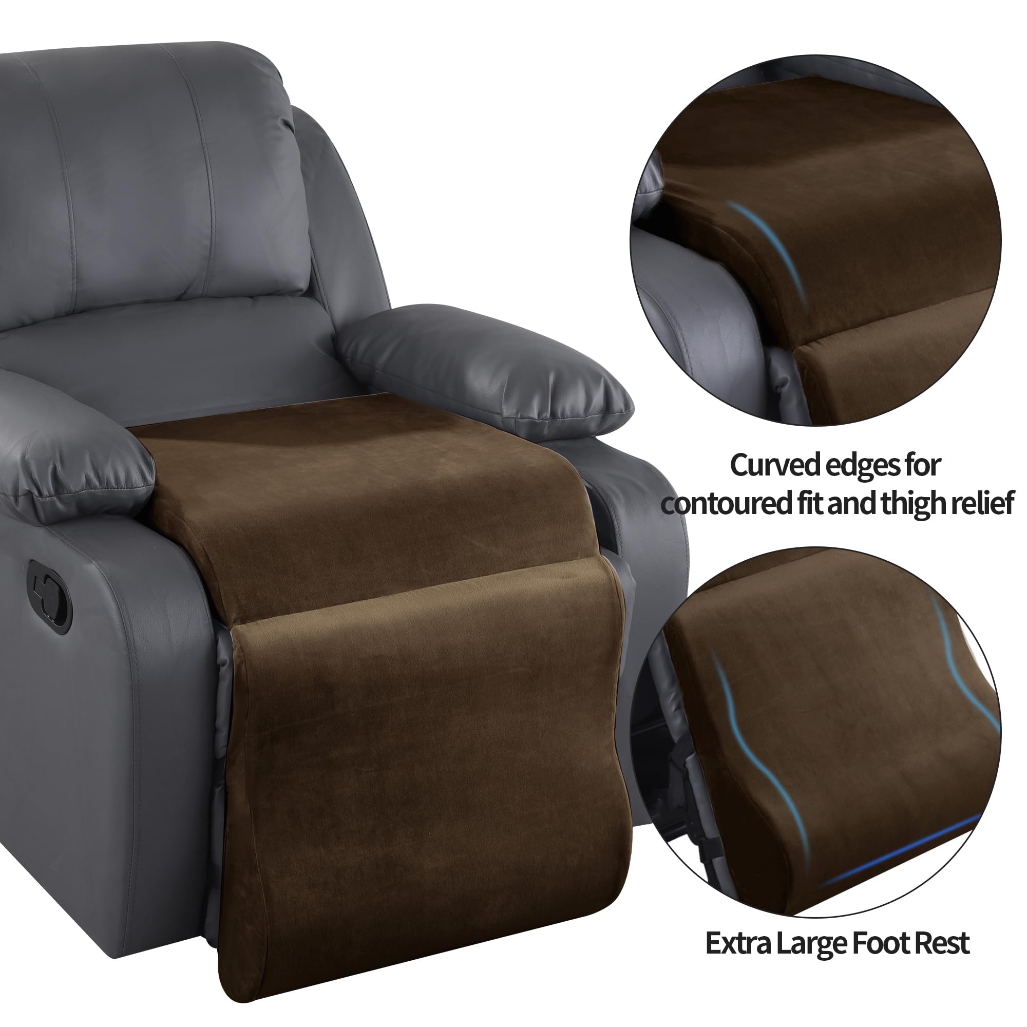 Foto 4 | Cojín Reclinable De Espuma Viscoelástica Con Almohada Para Piernas Hombys - Venta Internacional.