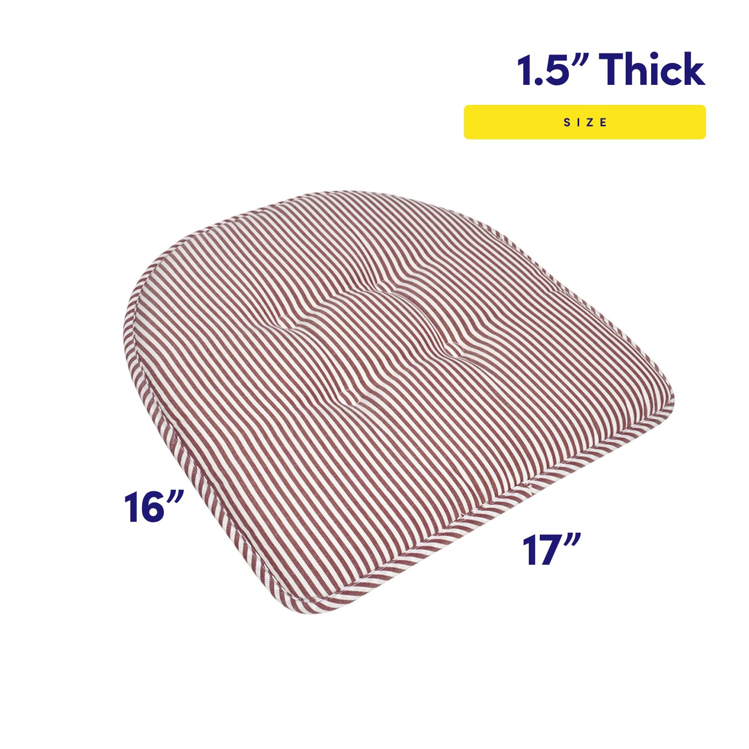 Foto 3 pulgar | Almohadillas Viscoelásticas En Forma De U Para Cojín De Silla Sweet Home Collection - Venta Internacional.