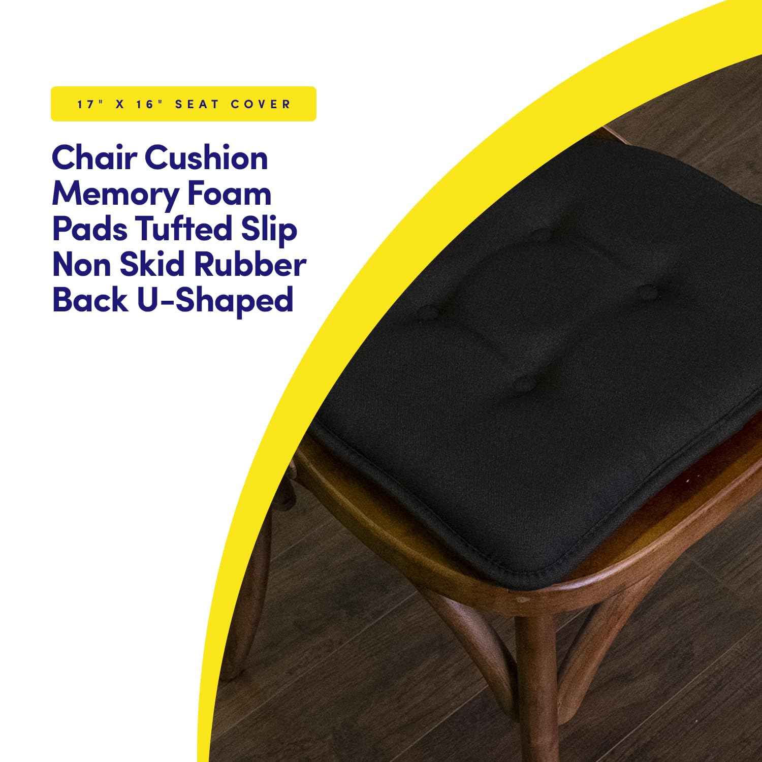Foto 3 | Cojín Para Silla Sweet Home Collection, Espuma Viscoelástica En Forma De U - Venta Internacional.