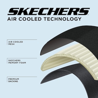 Foto 4 | Fundas Para Asientos De Coche Skechers Memory Foam Air Cool Mesh Grey - Venta Internacional.