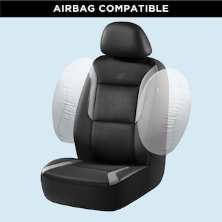 Foto 5 | Fundas Para Asientos De Coche Skechers Memory Foam Air Cool Mesh Grey - Venta Internacional.