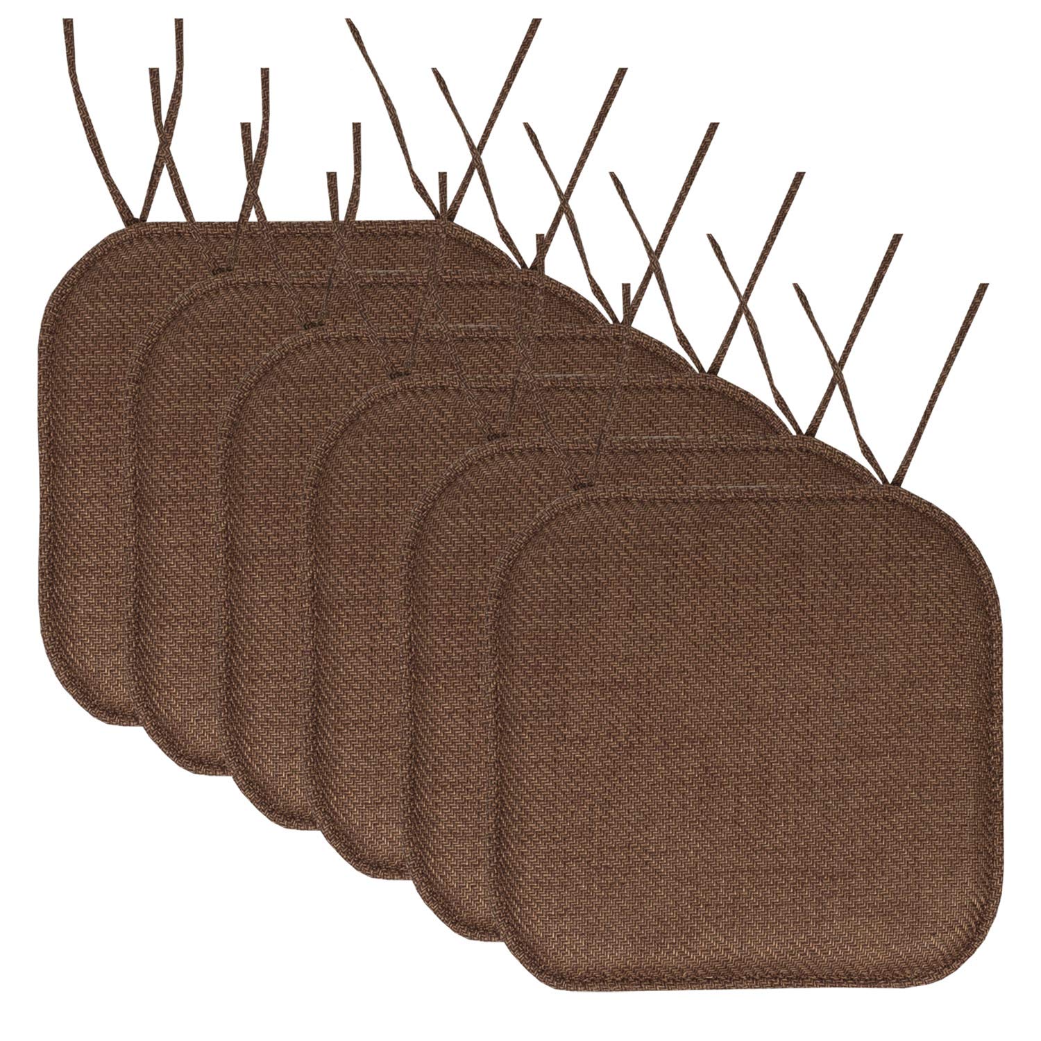 Foto 2 pulgar | Almohadillas Viscoelásticas De Espuma Viscoelástica Para Silla, 16 X 16 Cm, 6 Unidades, Color Marrón - Venta Inter