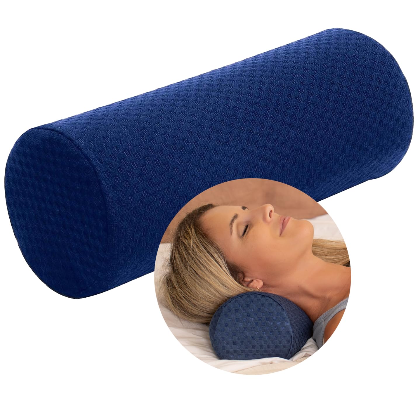 Almohada Cervical De Espuma Viscoelástica Con Diseño Redondo Carex - Venta Internacional.