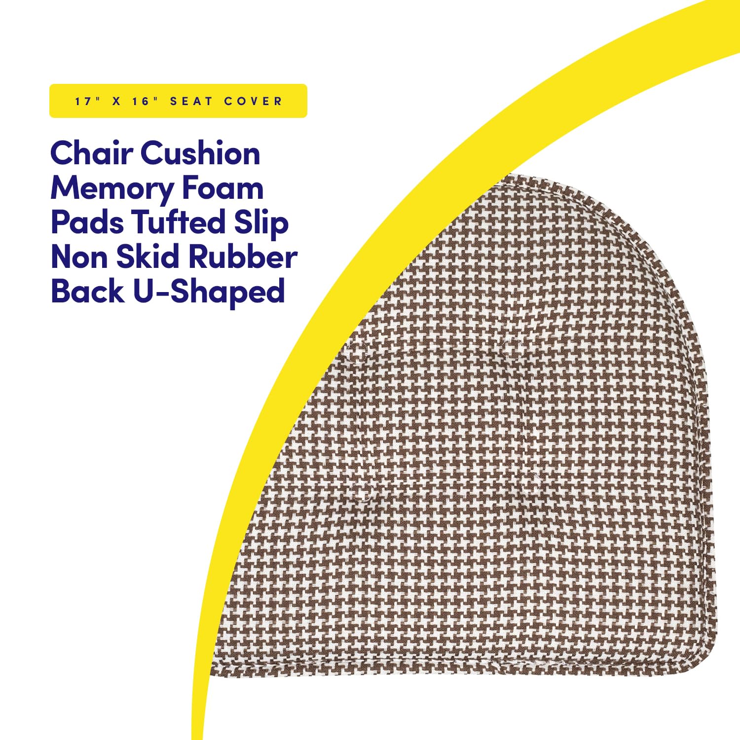 Foto 4 pulgar | Cojín Para Silla Sweet Home Collection, Espuma Viscoelástica En Forma De U - Venta Internacional.