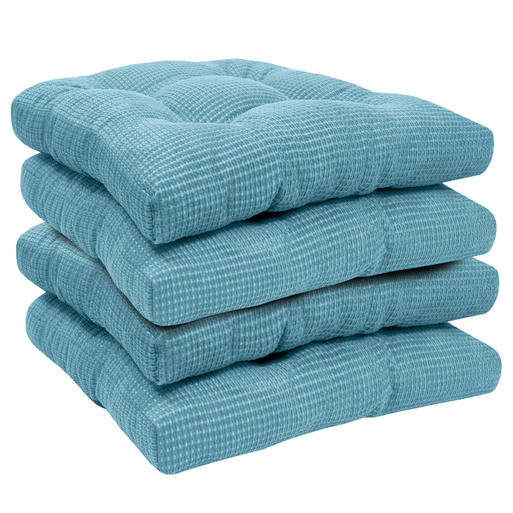 Foto 3 pulgar | Cojín Para Silla Sweet Home Collection, Espuma Viscoelástica Triturada, Color Verde Azulado - Venta Internacional.