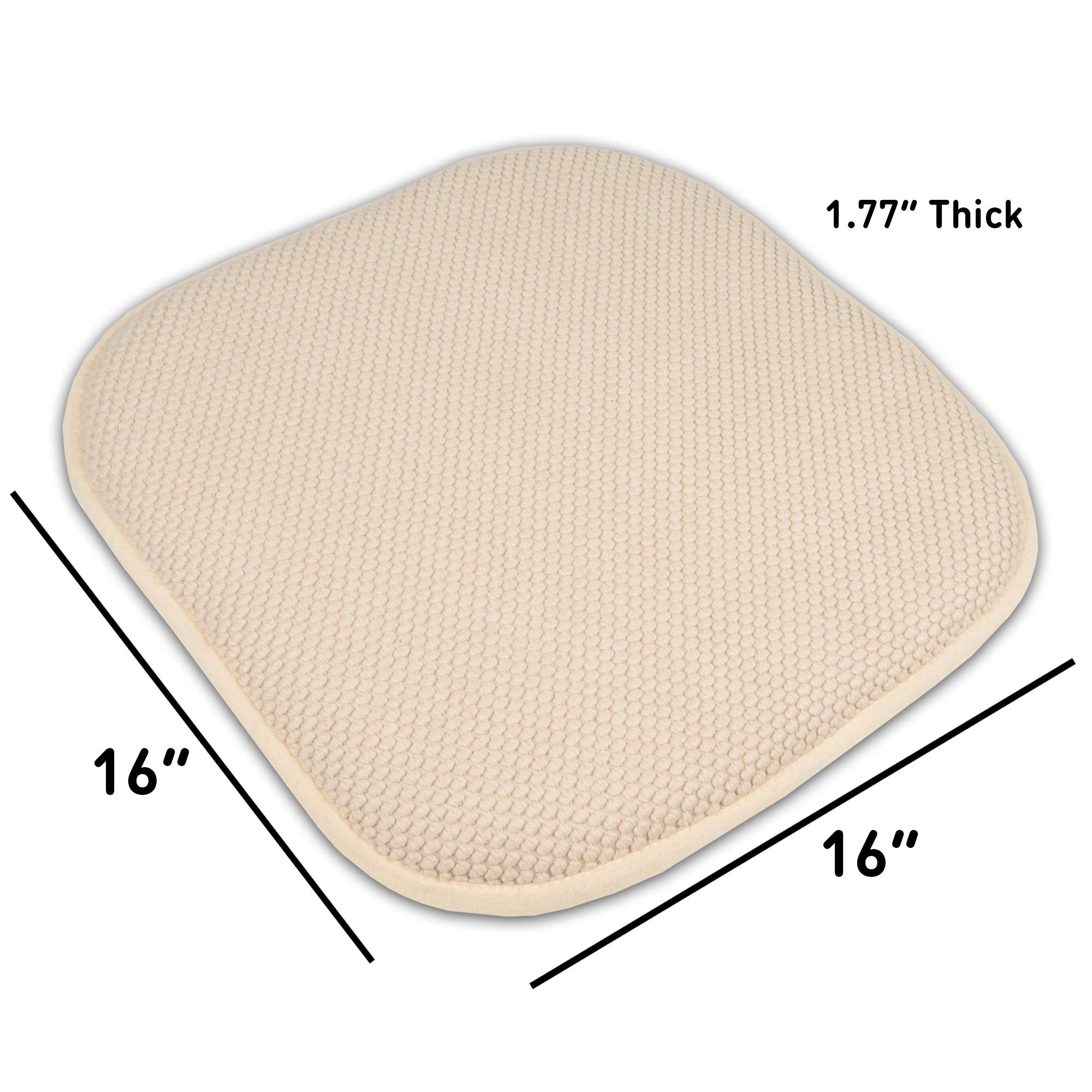 Foto 5 pulgar | Cojín Para Silla Sweet Home Collection, Espuma Viscoelástica, 40 X 40 Cm, Paquete De 2 - Venta Internacional.
