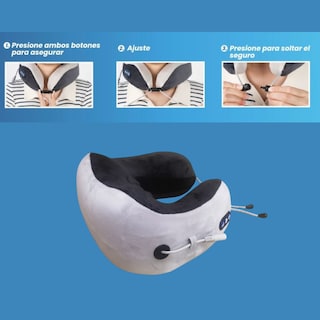 Foto 8 | Cojin Soporte Para Cuello Con Sistema De Masaje