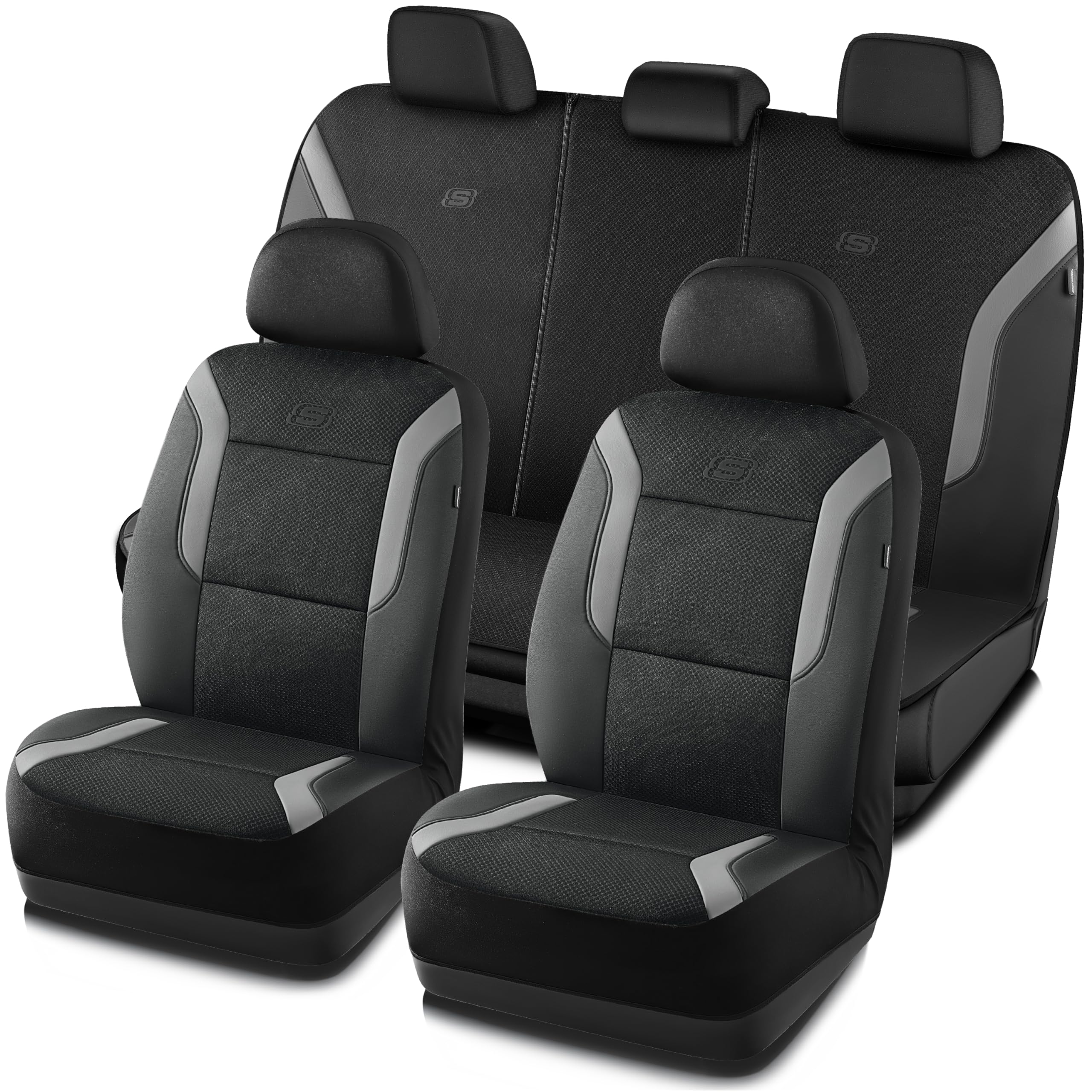 Foto 2 pulgar | Fundas Para Asientos De Coche Skechers Memory Foam Air Cool Mesh  Color Gris - Venta Internacional.