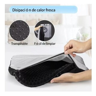 Foto 4 | Cojines Para Sillas De Gel Lab.g Negro