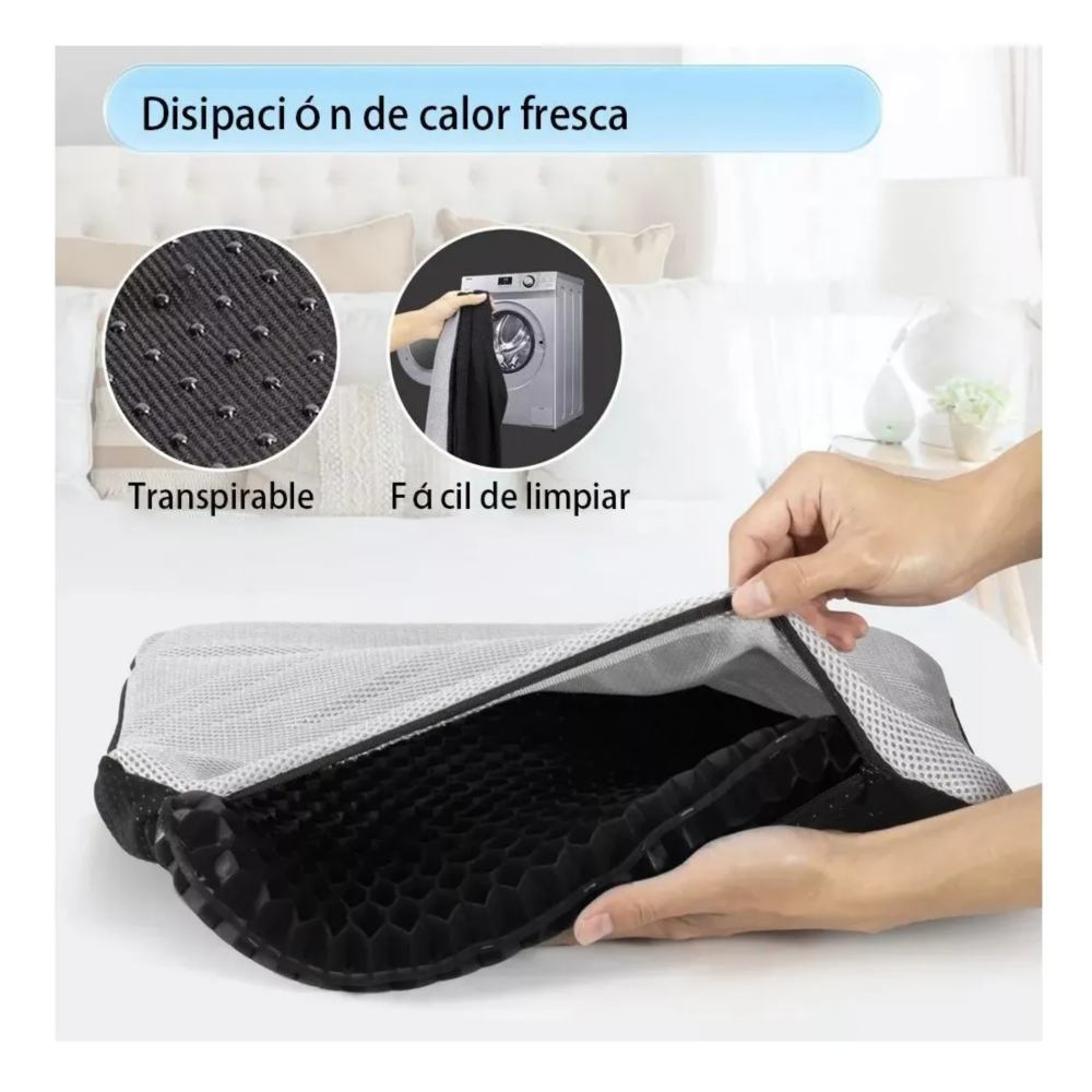 Foto 5 pulgar | Cojines Para Sillas De Gel Belug  Negro