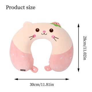 Foto 2 | Almohada De Viaje Cuello Gato Belug Rosa