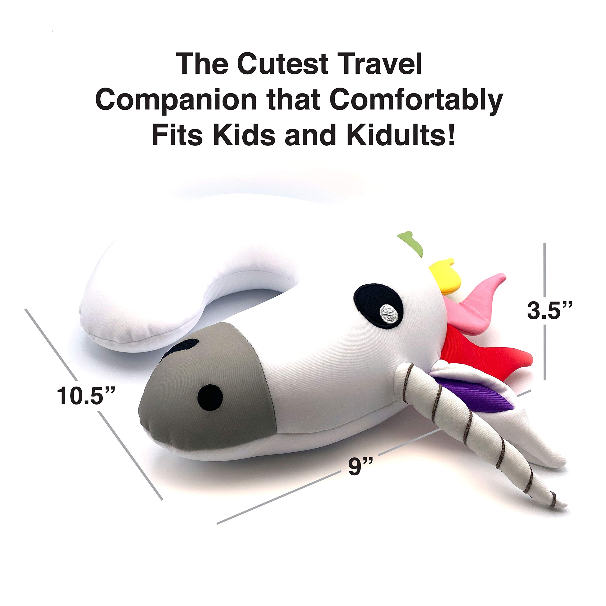 Foto 4 pulgar | Almohada Gamago Unicorn Airplane Travel Para Niños Y Adultos  Color Blanco - Venta Internacional.