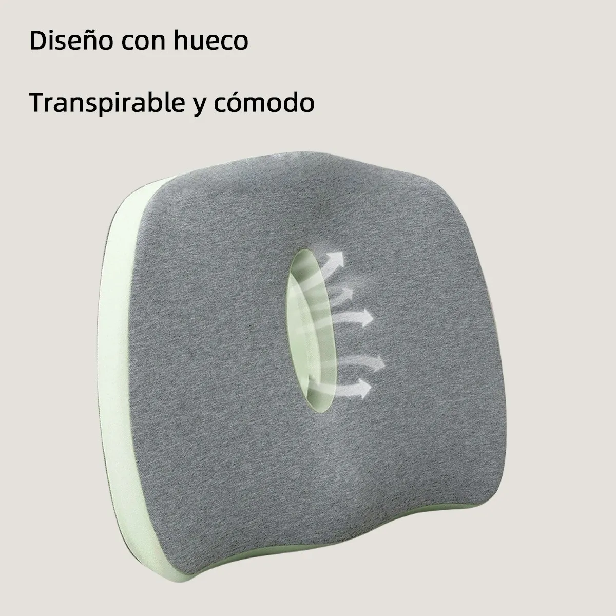 Foto 5 pulgar | Cojin De Gel Asiento  Belug Ergonomico Gris