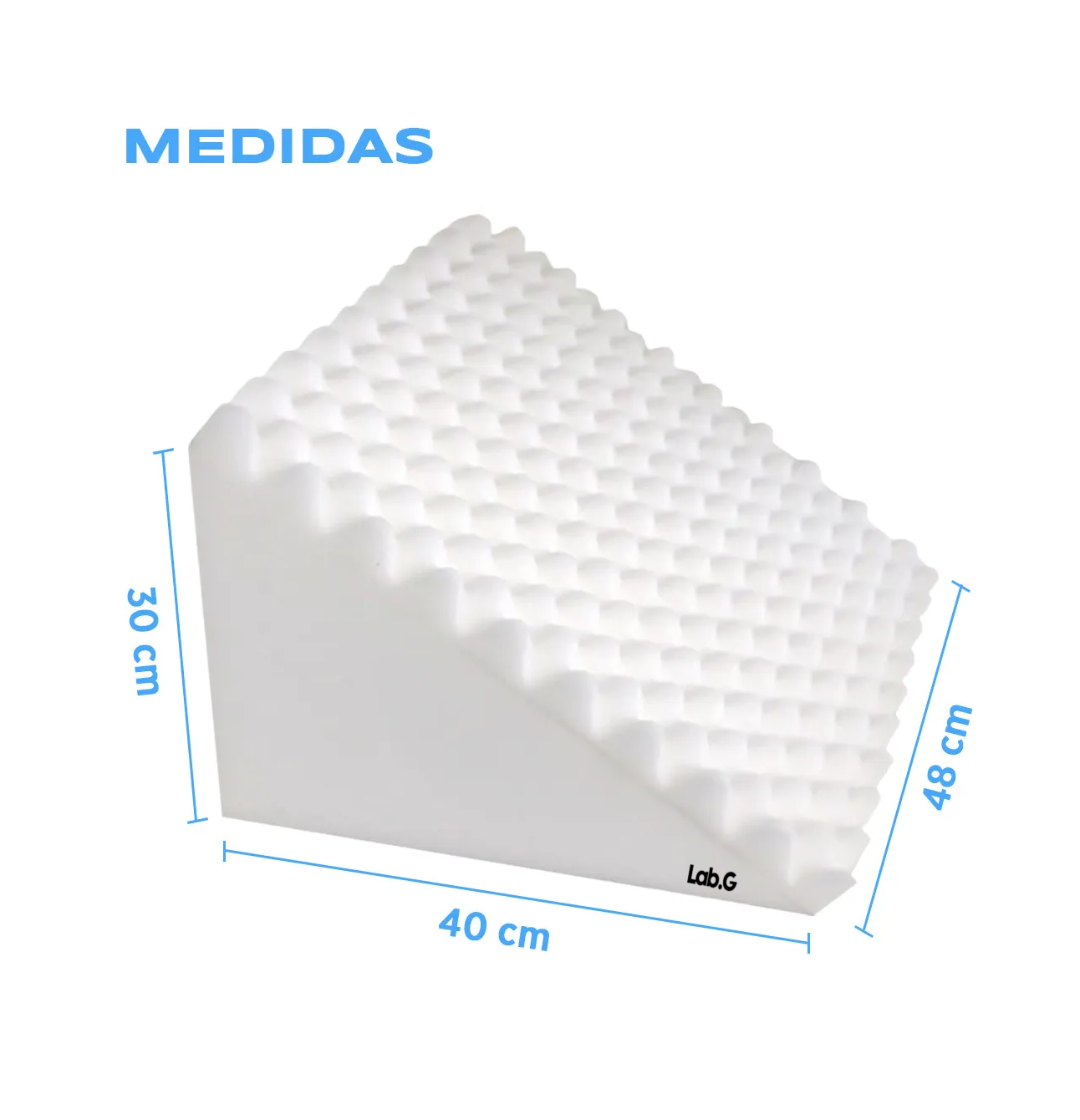 Foto 5 | Almohada Cojín Antireflujo Perfilada Tipo Cuña Mediana  Blanco