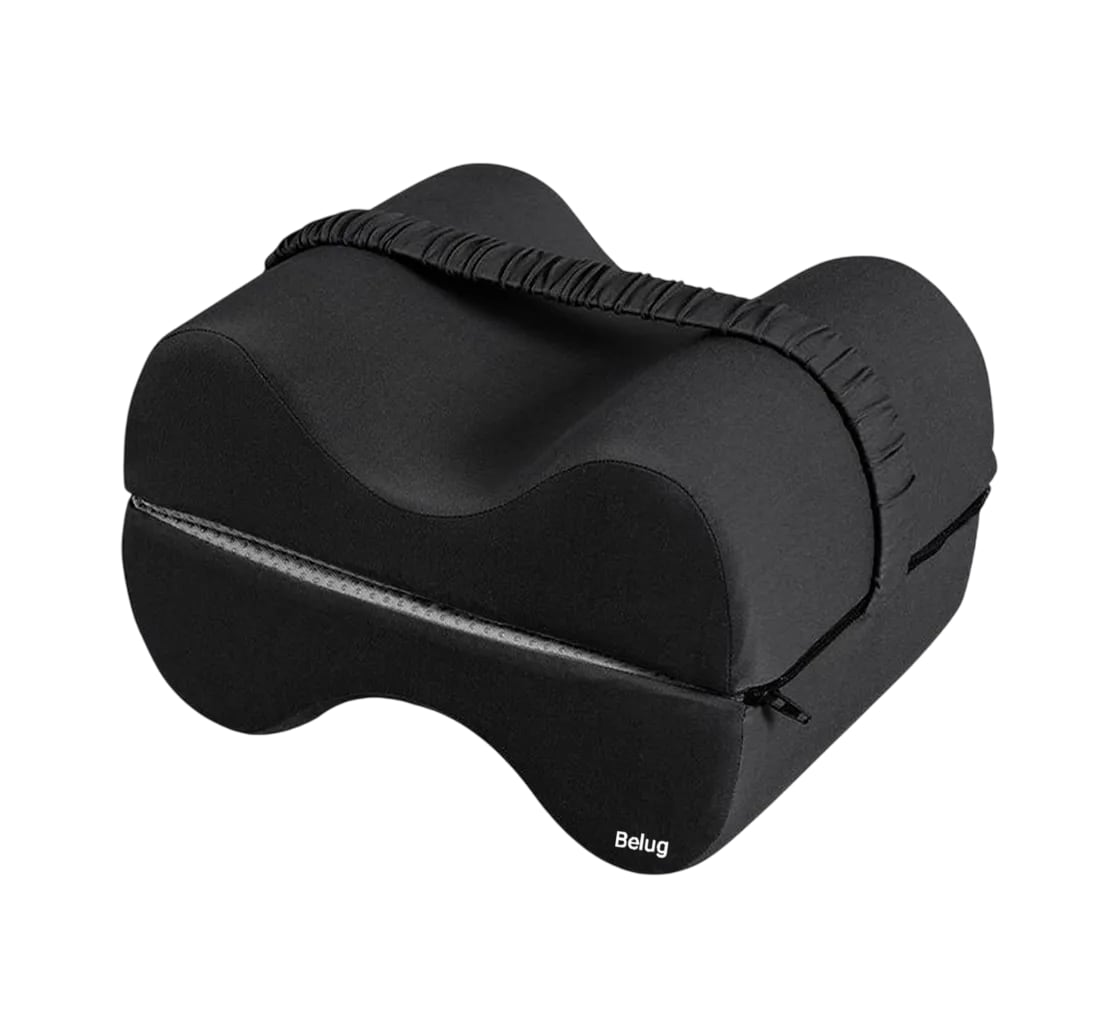 Almohada Para Piernas Rodillas Ortopédica Ergonómica Multifunción  Negro