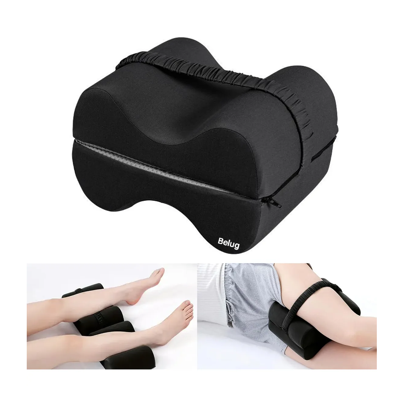 Foto 3 pulgar | Almohada Para Piernas Rodillas Ortopédica Ergonómica Multifunción  Negro