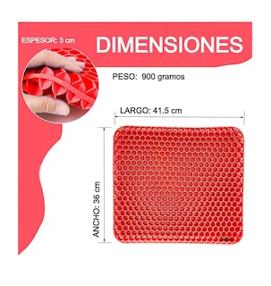 Foto 4 | Cojín Lab.G Rojo para Silla