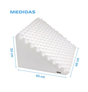 Foto 5 | Almohada Cojín Antireflujo Perfilada Tipo Cuña Mediana Blanco