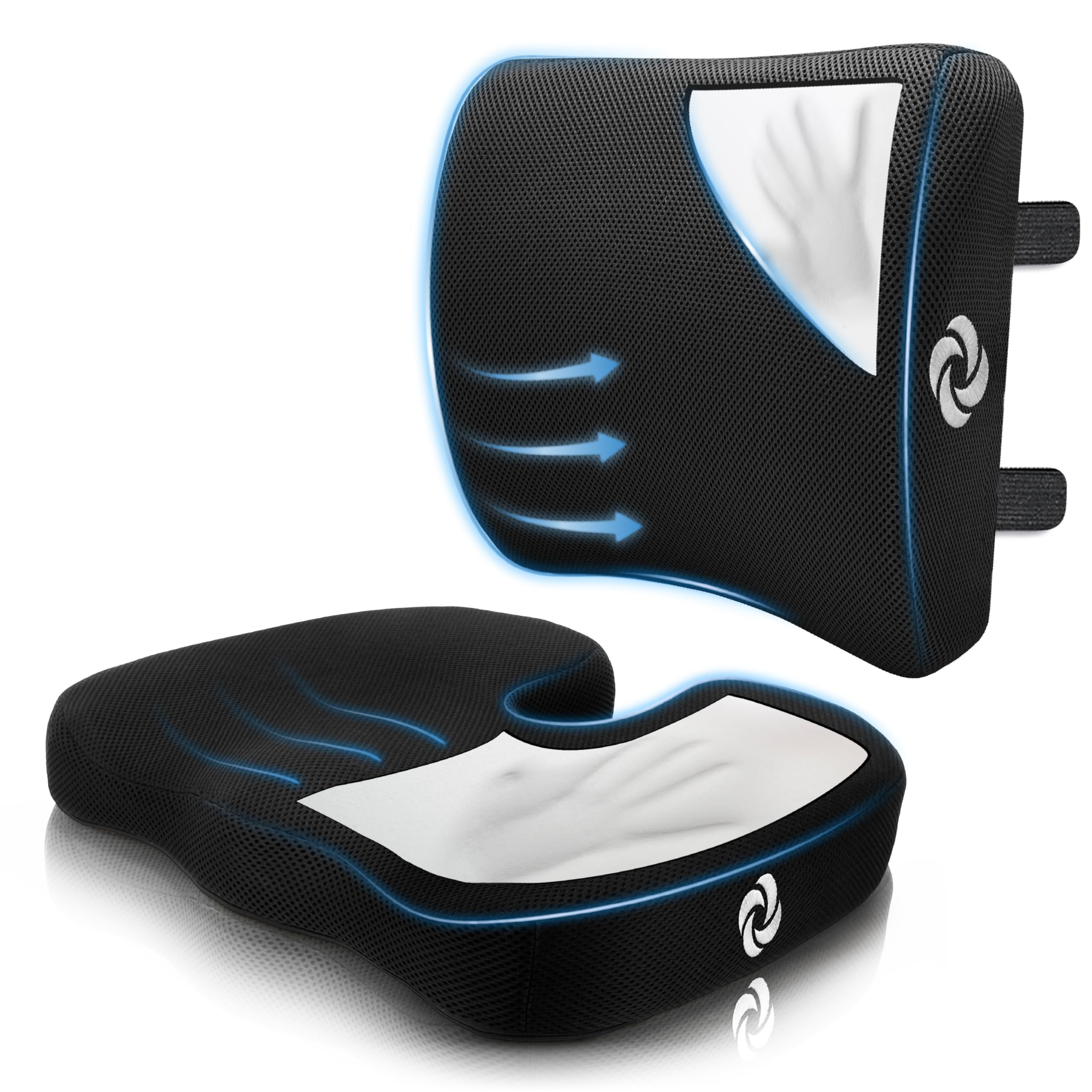 Foto 2 pulgar | Juego De Cojines Samsonite De Espuma Viscoelástica Para Asiento Y Soporte Lumbar - Venta Internacional.