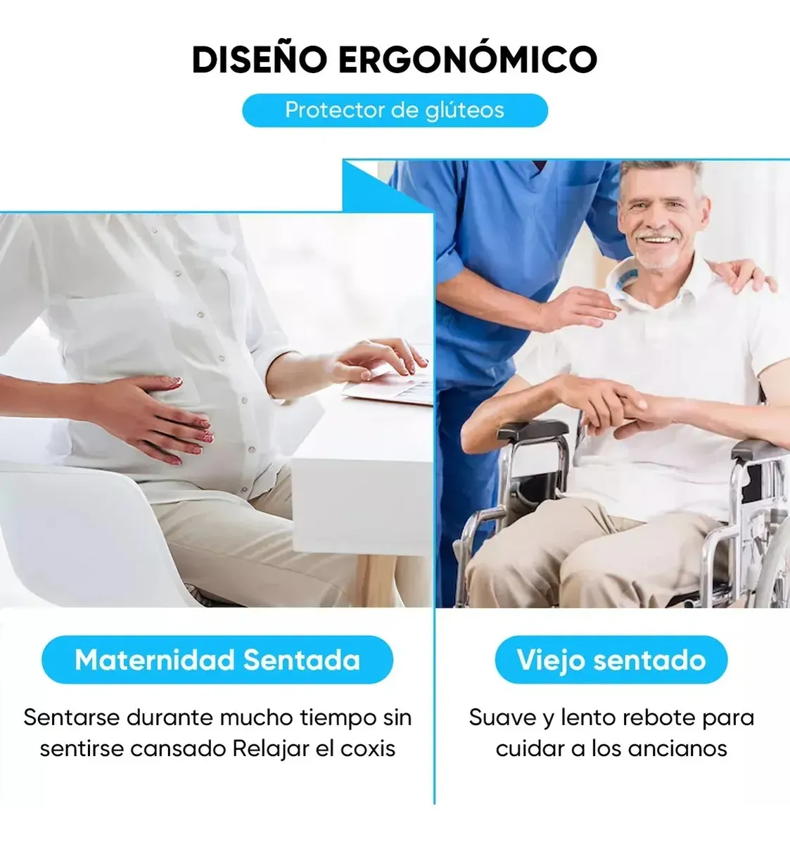 Foto 5 | Ortopédica Dona Belug Para Hemorroides Y Coxis Grande Negro