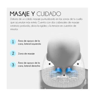 Foto 4 | Almohada De Masaje En Forma De U Masajeador Cervical Marrón Claro