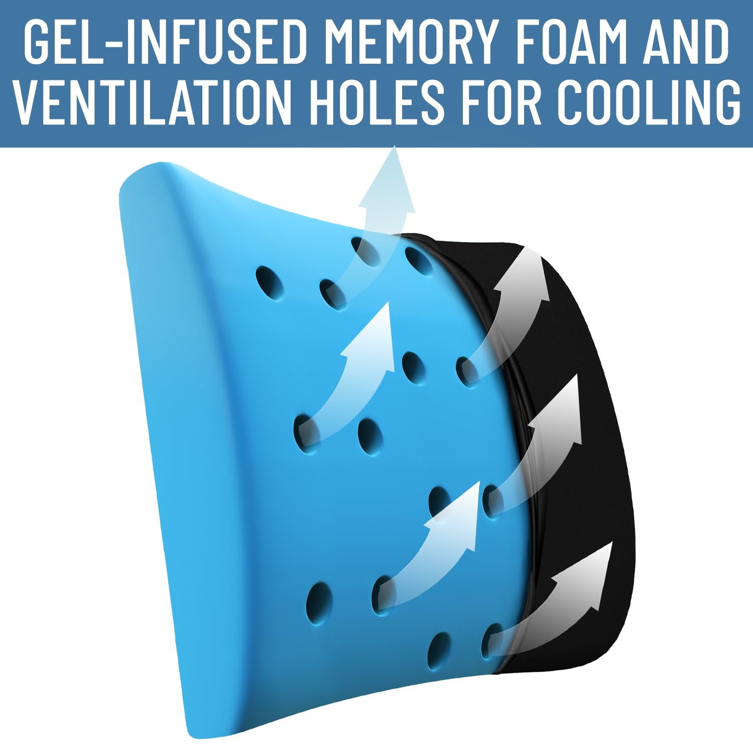 Foto 2 | Almohada De Soporte Lumbar Everlasting Comfort Con Infusión De Gel - Venta Internacional.