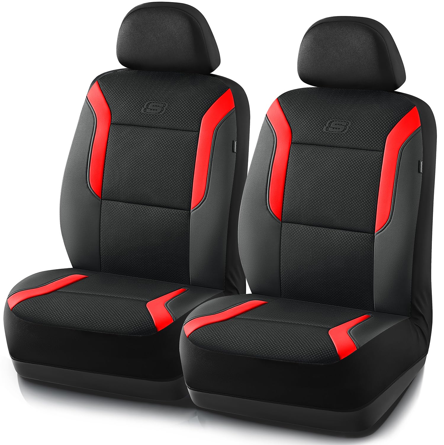 Foto 3 pulgar | Fundas De Asiento De Coche Skechers De Espuma Viscoelástica Air Cool Mesh  Color Rojo - Venta Internacional.