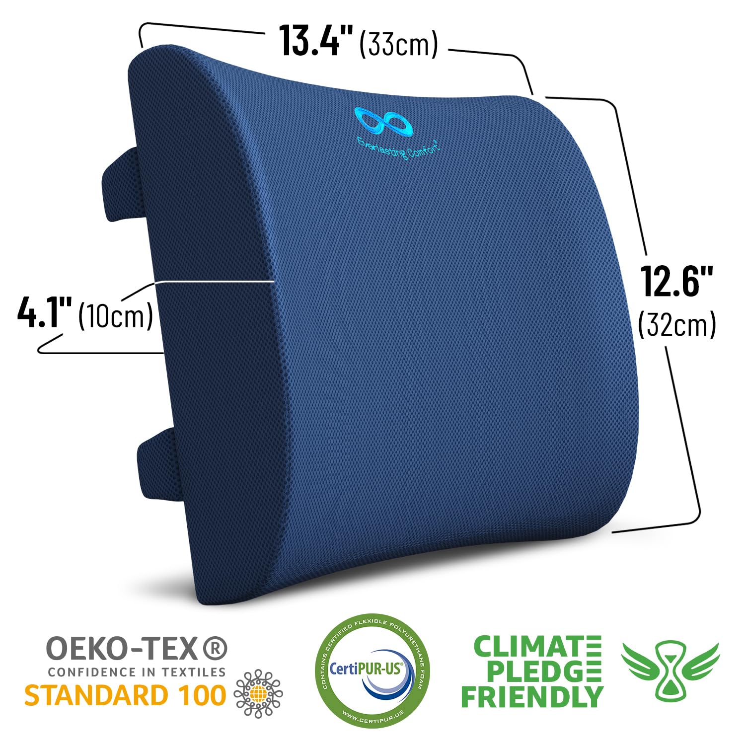 Foto 7 pulgar | Almohada De Soporte Lumbar Everlasting Comfort Para Asiento De Coche - Venta Internacional.