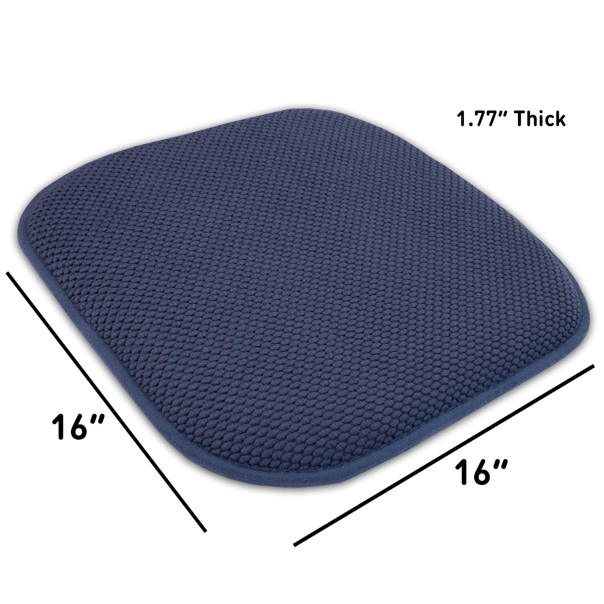 Foto 5 pulgar | Cojín Para Silla Sweet Home Collection  Espuma Viscoelástica  40 X 40 Cm  Paquete De 2 - Venta Internacional.