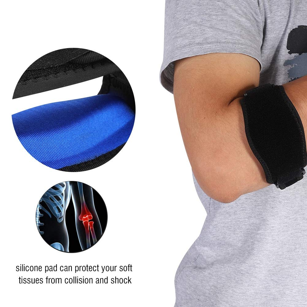 Foto 3 | Codera Ajustable para Alivio del Dolor Malubero color Negro con Azul Unisex
