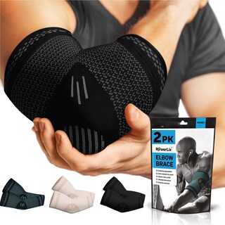 Foto 1 | Soporte De Compresión Ortopédico Para Codo Powerlix Black L - Venta Internacional.