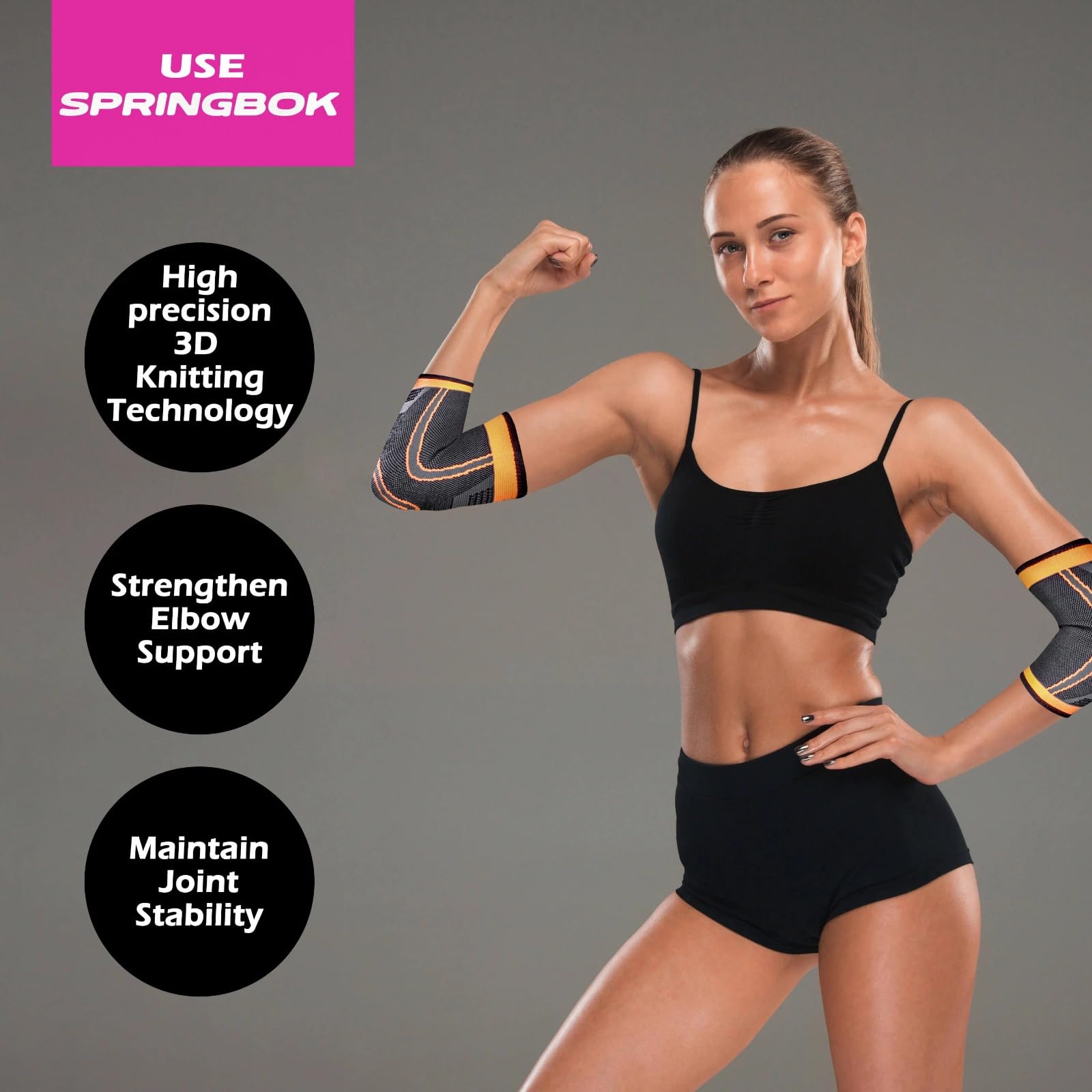 Foto 4 pulgar | La Manga De Compresión Para El Codo Springbok Protege Las Lesiones - Venta Internacional.
