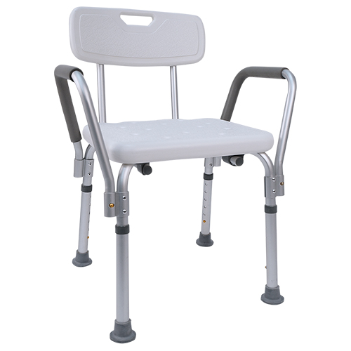 Silla para Regadera con Respaldo y Descansabrazos Daonsa