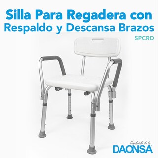 Foto 2 | Silla para Regadera con Respaldo y Descansabrazos Daonsa